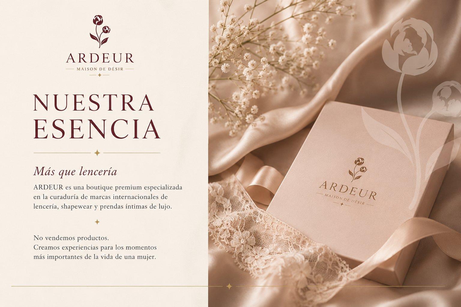 Nuestra esencia — ARDEUR Maison de Désir