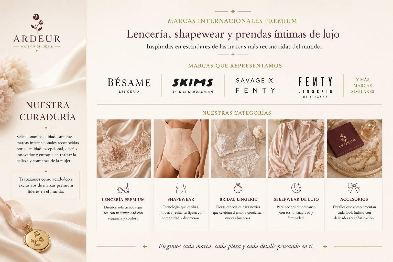 Nuestra curaduría — Lencería, shapewear y prendas íntimas de lujo
